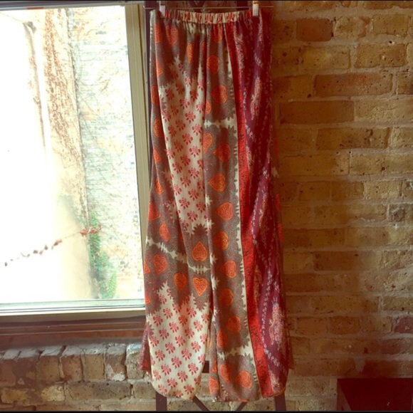 Zara Mosaic Printed Pants Palazzo - Picture 4 of 4